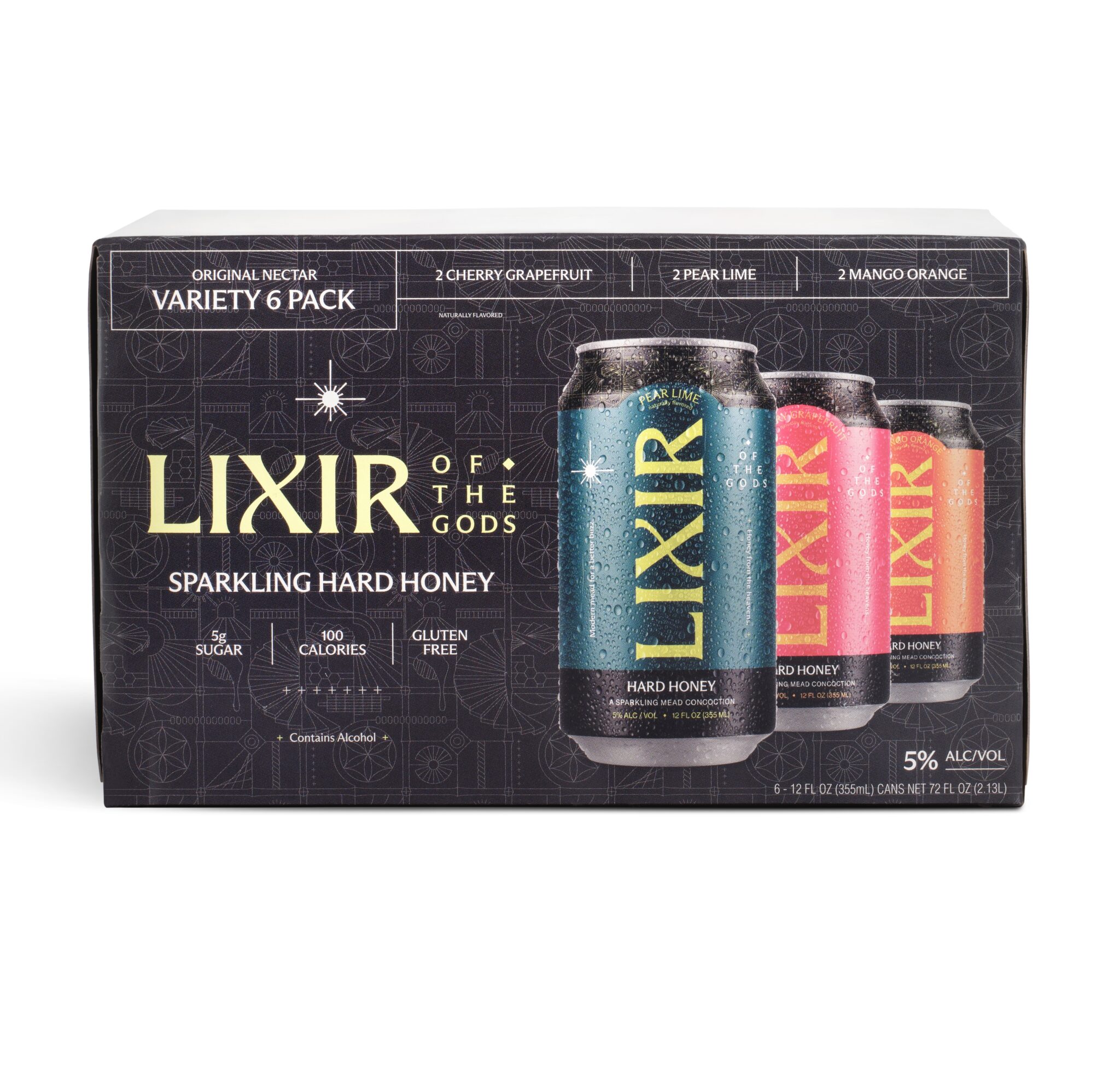 LIXIR Hard Honey Spritz Variety 6 Pack - Organic Wine Exchange